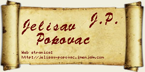 Jelisav Popovac vizit kartica